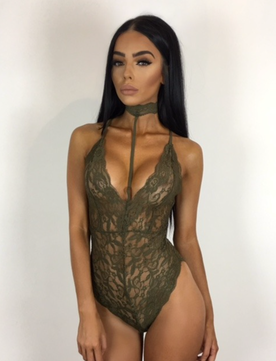 Body Dalia — encaje en cuatro tonos
