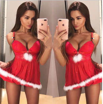 Picardías Estela — Navidad en encaje rojo