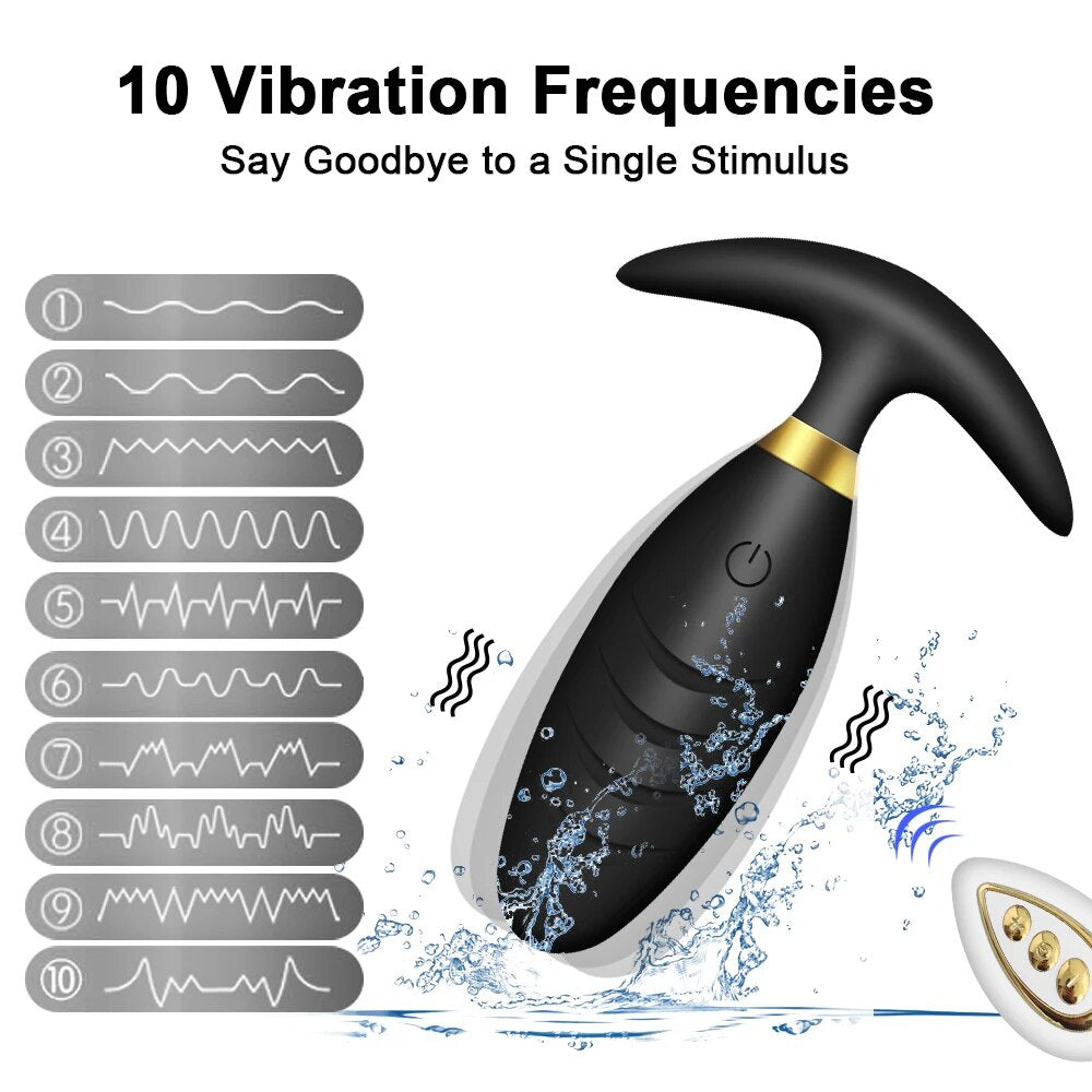 Vibrador anal Morgana — control remoto