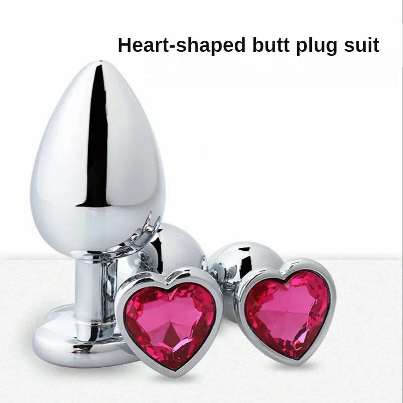Plug Juno — acero con corazón de cristal