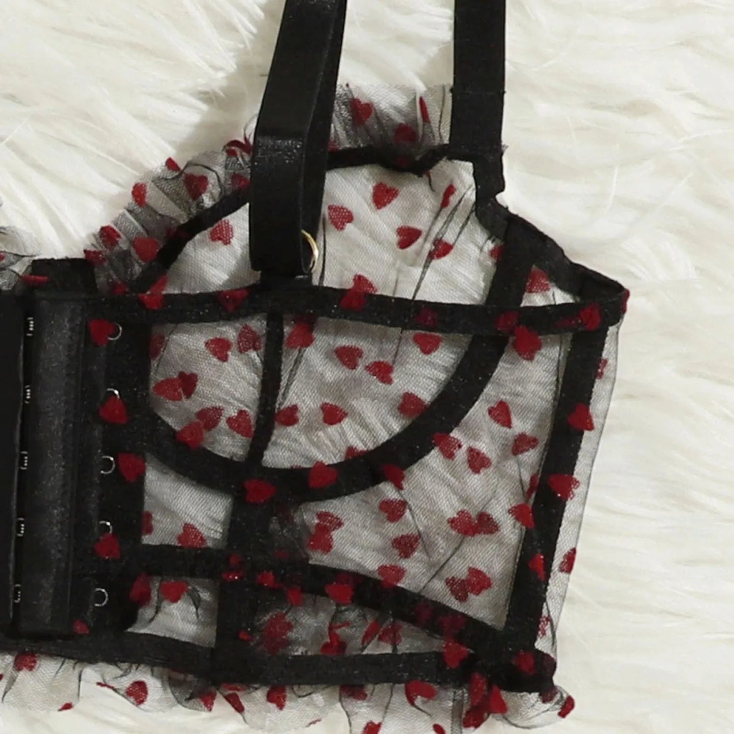 Conjunto Delia — malla y encaje sin costuras